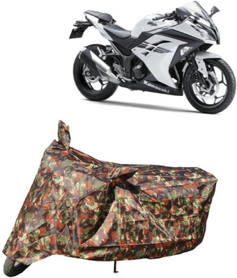 Elegance Two Wheeler Cover for Kawasaki(Ninja 300, Multicolor)