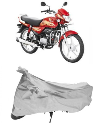 APNEK Two Wheeler Cover for Hero(HF Deluxe, Silver)
