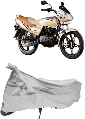 APNEK Two Wheeler Cover for LML(Freedom, Silver)