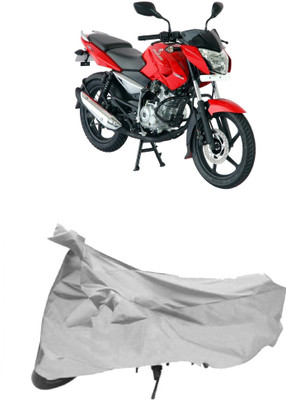 AutoRash Two Wheeler Cover for Bajaj(Pulsar 150 DTS-i, Silver)