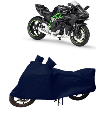 APNEK Two Wheeler Cover for Kawasaki(Ninja, Blue)