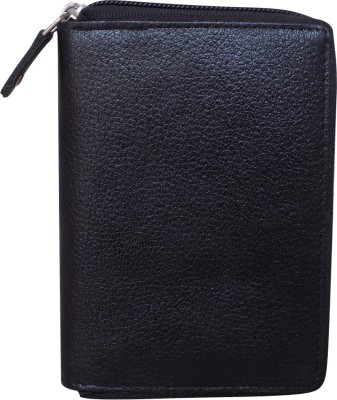 Style 98 Women Black Genuine Leather Wallet(8 Card Slots)