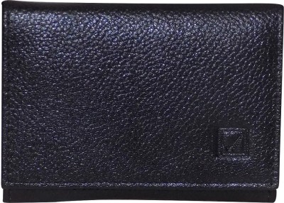Kan Women Black Genuine Leather Wallet(10 Card Slots)
