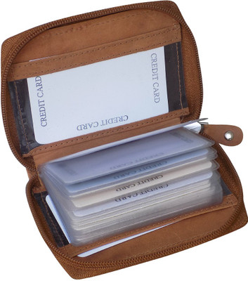 Style 98 10 Card Holder(Set of 1, Tan)