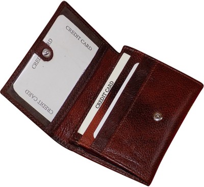 Style 98 Women Brown Genuine Leather Wallet(10 Card Slots)