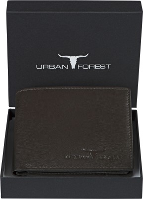 URBAN FOREST Men Brown Genuine Leather Wallet(9 Card Slots)