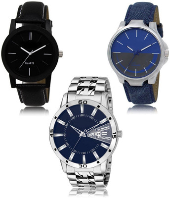 SWIFFIN New latest Designer Combo of 3 Analog Watch  - For Men