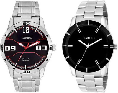 Tarido Analog Watch - For Men Combo Pack Of 2 TD1647SM01_TD1570SM01 COMBO OF BLACK & BLACK WHITE DIAL ANALOG WATCHES FOR MAN & BOYS Analog Watch  - For Boys