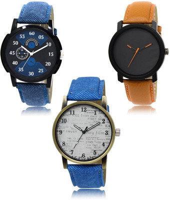 SWIFFIN New latest Designer Combo of 3 Analog Watch  - For Men