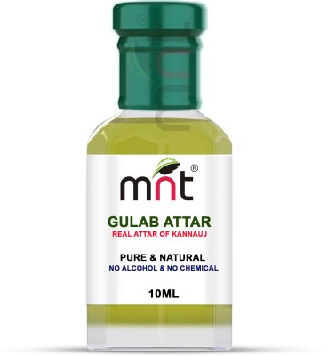 MNT Gulab Attar For Unisex, Long Lasting & Alcohol Free (10ml) - Pure Natural & Premium Quality Roll-on Floral Attar(Rose)