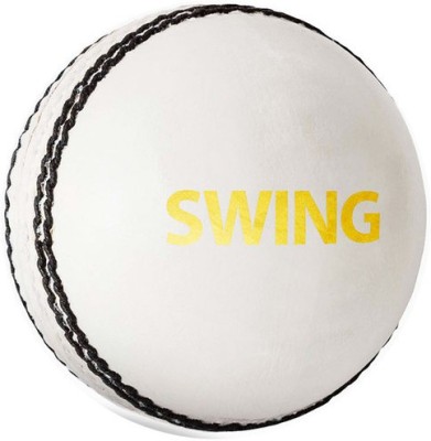 DSC Swing Cricket Leather Ball(Pack of 1, White, Gold)