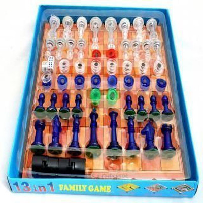 Hardik 13 in 1 Magnetic Ludo Chess Snacks and Ladders Set Party & Fun Board Game
