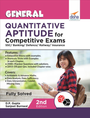 General Quantitative Aptitude for Competitive Exams - SSC/ Banking/ Defence/ Railway/ Insurance - 2nd Edition(English, Paperback, Disha Experts)