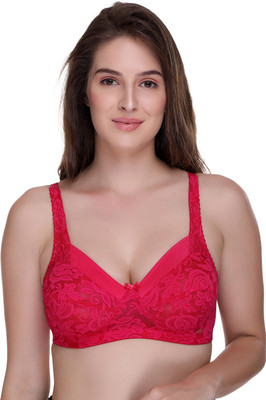 SONA Women Full Coverage Non Padded Bra(Pink)