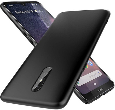 FITSMART Back Cover for Nokia 3.2(Black, Grip Case, Silicon, Pack of: 1)