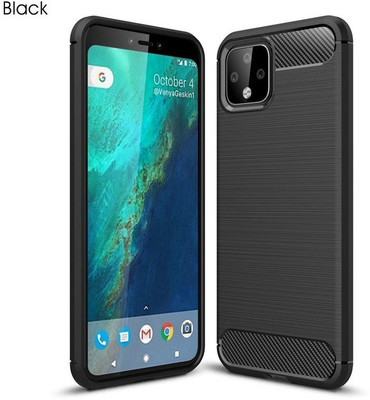 FITSMART Back Cover for Google Pixel 4 XL(Black, Grip Case, Silicon, Pack of: 1)