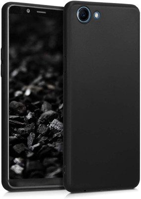 FITSMART Back Cover for OPPO Realme 1(Black, Shock Proof, Silicon, Pack of: 1)