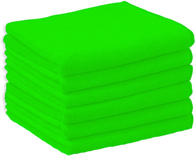 Flipkart SmartBuy Microfiber Napkin P6G Green Cloth Napkins(6 Sheets)