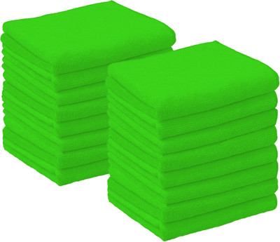 Flipkart SmartBuy Microfiber Napkin P16G Green Cloth Napkins(16 Sheets)
