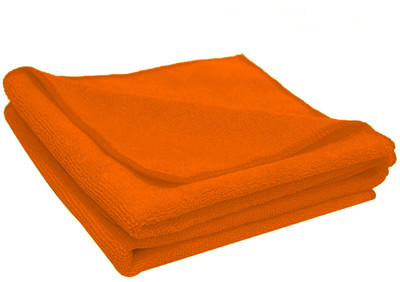 Flipkart SmartBuy Microfibre Kitchen Napkins Orange pack of 2 Orange Cloth Napkins(2 Sheets)