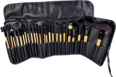 Bestop 24 Piece Makeup Brush Set With Storage Pouch - Black(Pack of 24)