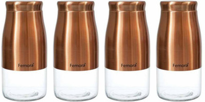 Femora Steel Grocery Container  - 1750 ml(Pack of 4, Gold)
