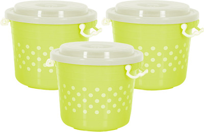 KUBER INDUSTRIES Plastic Utility Box  - 6 L(Pack of 3, Green)