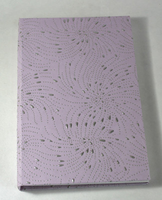 Camlon Exports Handmade A4 Notebook unrulled 96 Pages(Purple, Silver)