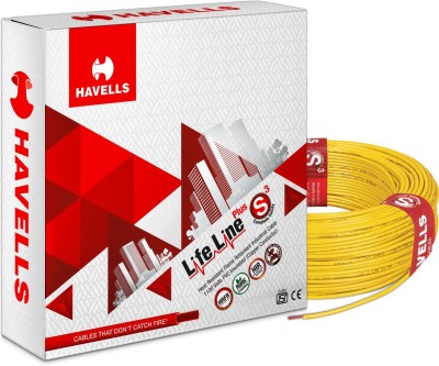 HAVELLS HRFR PVC 0.75 sq/mm Yellow 90 m Wire(Yellow)