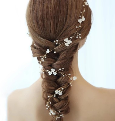 Vogue Hair Accessories Wedding Tiara Hair Accessory Set(Gold)