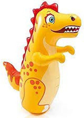 TOYLAND Playtime Dragon Shape 3-D Punching Hit Me Bag, Multi Color (Keep Water in Base) Inflatable HitMe Toys(Yellow)
