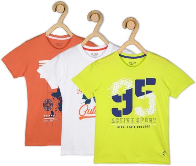 Gini Jony Boys Printed Cotton Blend T ShirtMulticolor Pack of 3
