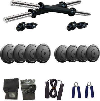 muskular 18 kg Rubber Dumbbells Home Gym Combo