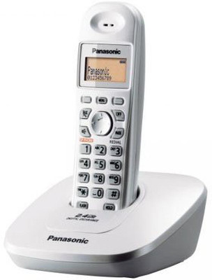 Panasonic Single Line 2.4 KX-TG3611SX Digital Cordless Phone (WHITE) Cordless Landline Phone(White)