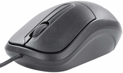ZEBRONICS ZEB COMFORT+ OPTICAL MOUSE Wired Ambidextrous Optical Mouse(USB 2.0, Black)