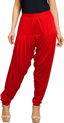 Eazy Trendz Cotton Blend Solid Patiala