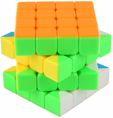 Authfort 4x4x4 Stickerless Magic Rubick Cube with Adjustable Tightness CB30(1 Pieces)