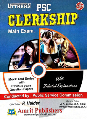 Uttaran West Bengal P.S.C Clerkship MAIN Examination In English(Paperback, P.Halder)