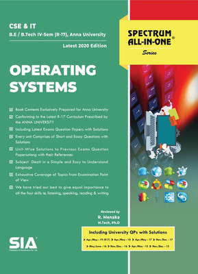 Operating Systems, B.E/B.Tech IV-Semester (R-17) (Anna University) Computer Science And Engineering (CSE) & IT, Latest 2020 Edition(Paperback, R. Menaka)