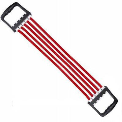 ShopiMoz Rubber Chest Expander Muscle Pulling Exerciser Shoulder Fitness Resistance Tube(Multicolor)