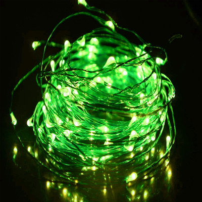 Vinayakart 100 LEDs 8.99 m Green Steady String Rice Lights(Pack of 1)
