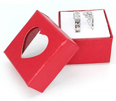 Miami Stainless Steel Cubic Zirconia, Diamond Silver, Platinum Plated Ring Set