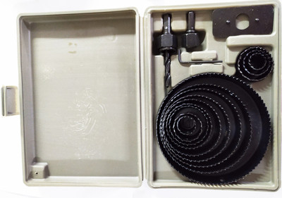 Inditrust Heavy Duty Metal Alloys Wood Hole Saw Se16 pcs Hole Saw Set Rotary Bit Set(16 Bits)
