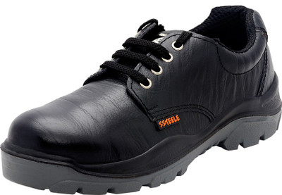 Acme Steel Toe Leather Safety Shoe(Black, S1, Size 8)