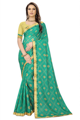 supalee tex Printed Fashion Chiffon Saree(Green)