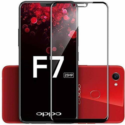 AKSHUD Edge To Edge Tempered Glass for OPPO F7(Pack of 1)