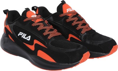 FILA OLANDER Running Shoes For Men(Black, Orange)