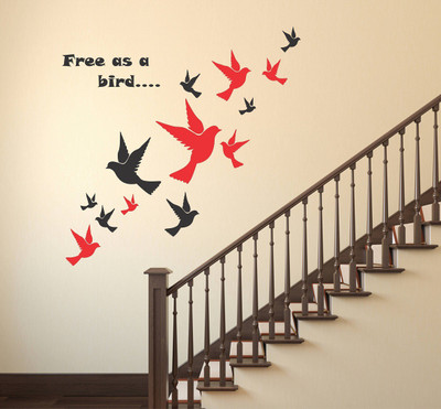 Littlebuds 80 cm Free As Bird Removable Sticker(Pack of 1)