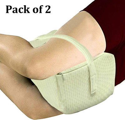 KUBER INDUSTRIES Memory Foam Solid Orthopaedic Pillow Pack of 2(Cream)