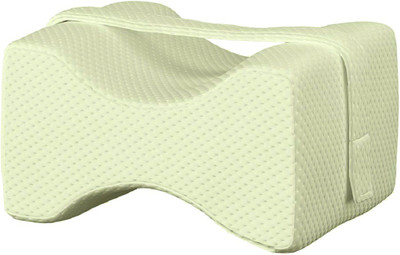KUBER INDUSTRIES Memory Foam Orthopedic Knee Support Leg Rest Pillow (Cream)-HTKTC39221 Knee Support(Yellow)
